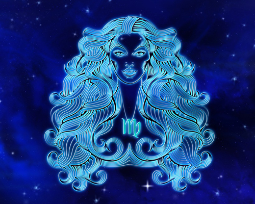 Premium Photo | Virgo Zodiac sign virgin horoscope symbol wallpaper  background design night sky Generative AI