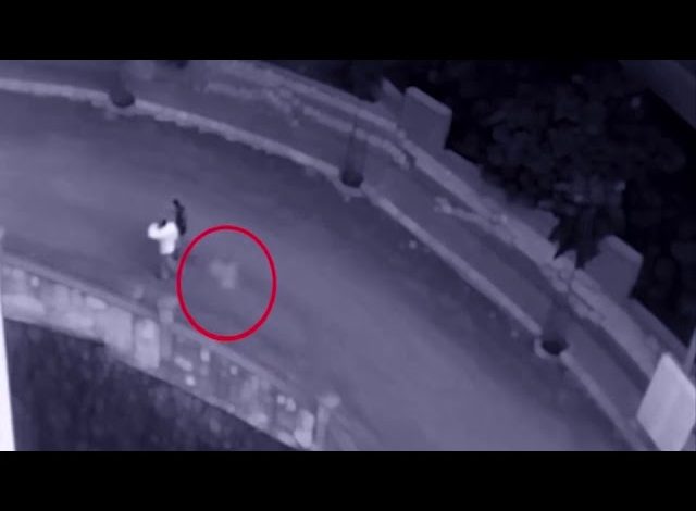  Spooky Ghost Caught on CCTV Following a Couple Home