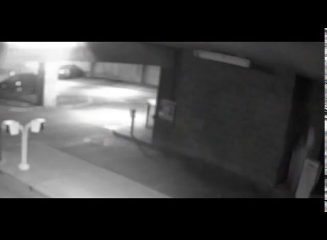 Ghostly Woman Captured Lurking in Car Park