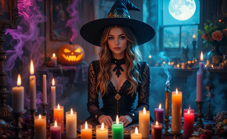 Candle Colors for Halloween Spells—And What They Secretly Mean