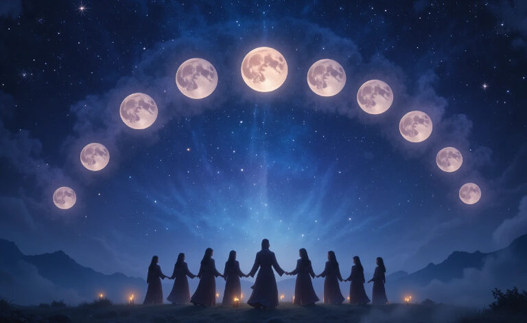 The 13 Esbat Moons and Their Full Moon Magick Meanings